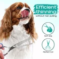 thumbnail image 4 of 5-in-1 Professional Dog Grooming Scissors Set – Stainless Steel Pet Thinning Shears & Safety Round Tip Trimming Kit for Home Salon Care, 4 of 7