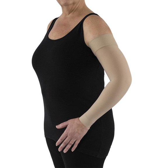 JOBST Bella Lite Arm Sleeve with Silicone Dot Band 20-30 mmHg Beige