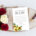 thumbnail image 4 of Koyal Wholesale Rustic Sunflower Wedding Advice & Well Wishes Guest Book Cards for Bride and Groom, 56 Pack, 4 of 5