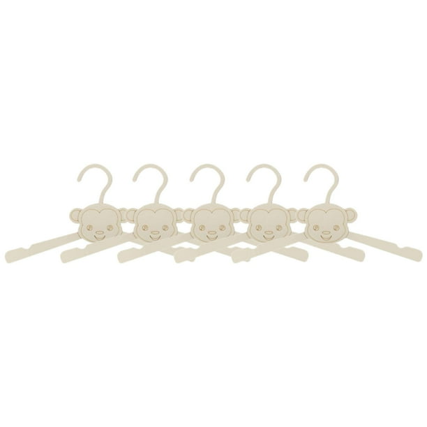5 perchas para trajes de bebé, organizadores para pintar, estantes colgantes de madera Space Mono