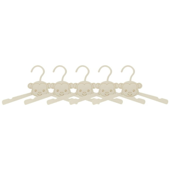 Juego de 5 perchas para ropa, multifuncionales, compactas y que ahorran espacio. Mono