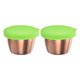 thumbnail image 1 of Contenedor para Aderezo de Ensalada Uxcell de 2pcs, 2.4oz, Contenedores de Cocina de Acero Inoxidable, Verde, 1 of 6