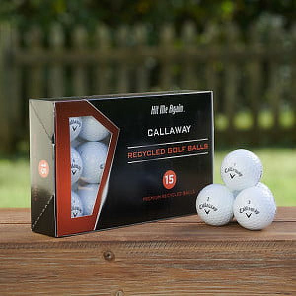 (4 pack) Hit Me Again Recycled Golf Balls, 15 Pack, Ionomer
