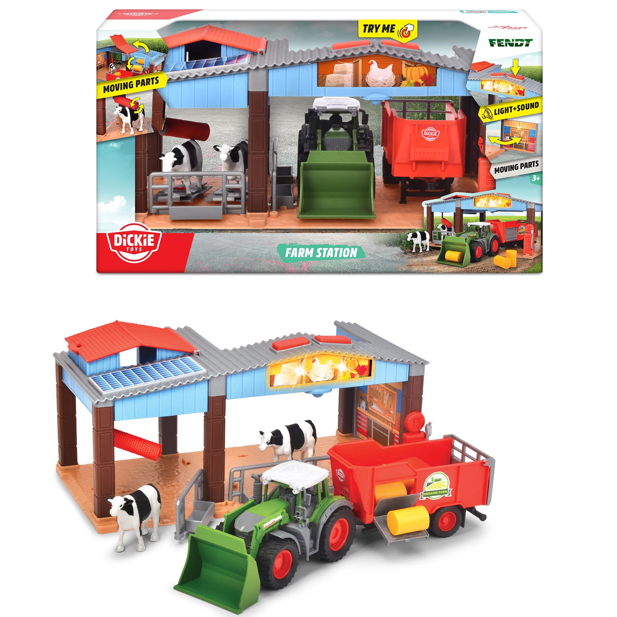 Dickie Toys: Farm Station - Light & Sound Kids Playset, Ages 3+