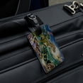 thumbnail image 4 of Tyranosaur T-Rex Jurassic Sunset Rectangle Leather Luggage Card Suitcase Carry-On ID Tag, 4 of 8