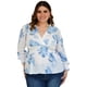 thumbnail image 1 of Blusa escote cruzado Tallas Extras, 6879 (Blanco floreado) blanco 38 JON & ANNA BL-JON-6879-BLANCO, 1 of 6