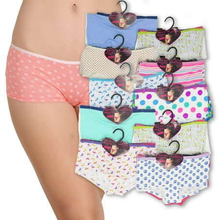 

Dozen Mix Style Panties-Bikini Thongs Boyshorts Hi-Cut Hipster Briefs ALL SIZES