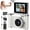 White, variant on Auto Focus 48MP 4K Face Detection 2.4-Inch Flip Over Display Screen, Button Control, Equipped With 32GB Memory Card, Suitable For Teenagers And Beginners
