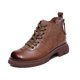 thumbnail image 3 of Otoño 2022, nuevo diseño, zapatos Martin hechos a mano, botas hasta el tobillo, zapatos de cuero de vaca genuino para mujer, 3 of 5