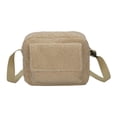 thumbnail image 3 of Bolso de hombro de felpa para mujer Otoño con cierre de cremallera Bolso de mano Bolso de mensajero Sunnimix bolsos de hombro de felpa, 3 of 6