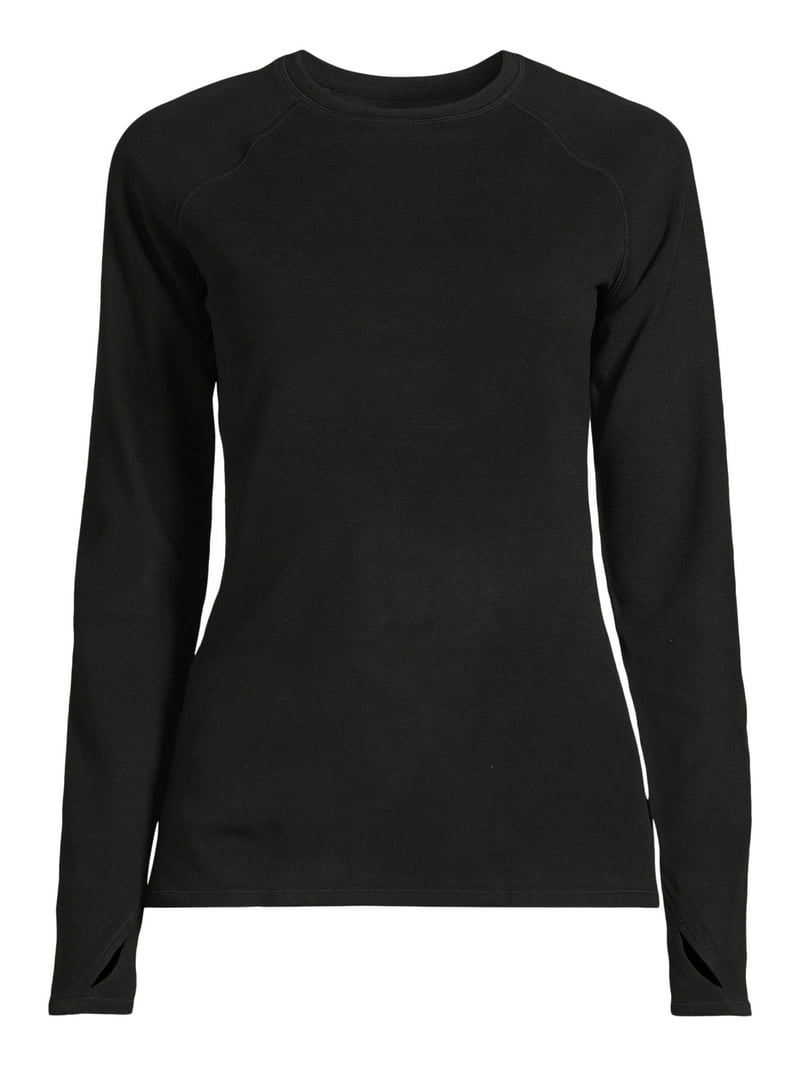 ClimateRight by Cuddl Duds Women's Therma Suede Long Sleeve Crew