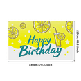 thumbnail image 5 of Lemon Themed Happy Birthday Banner Background Backdrop Decorations for Birthday Party Photography Props Celebrations Event Decor Party Supplies, 5 of 7