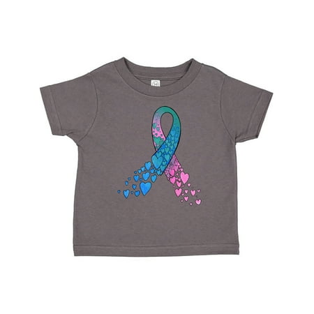 

Inktastic Thyroid Cancer Awareness with Heart Ribbon Gift Toddler Boy or Toddler Girl T-Shirt