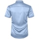 thumbnail image 5 of pstuiky Mangas cortas para hombre, Camisa informal de manga corta con solapa y botones de color liso para fiesta de baile para hombre camisetas de hombre l, 5 of 8