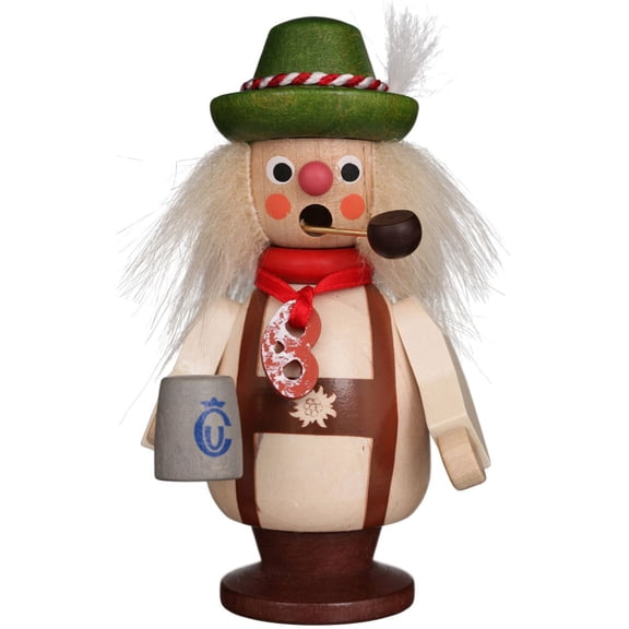 Alexander Taron 5" Christian Ulbricht Bavarian Holding a Mug Christmas Incense Burner