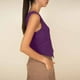 thumbnail image 4 of Chaleco Chaleco básico con cuello en V Estilo casual Traje de trabajo de oficina simple para mujer (Púrpura M) Ygjytge Púrpura T M para Mujer, 4 of 5
