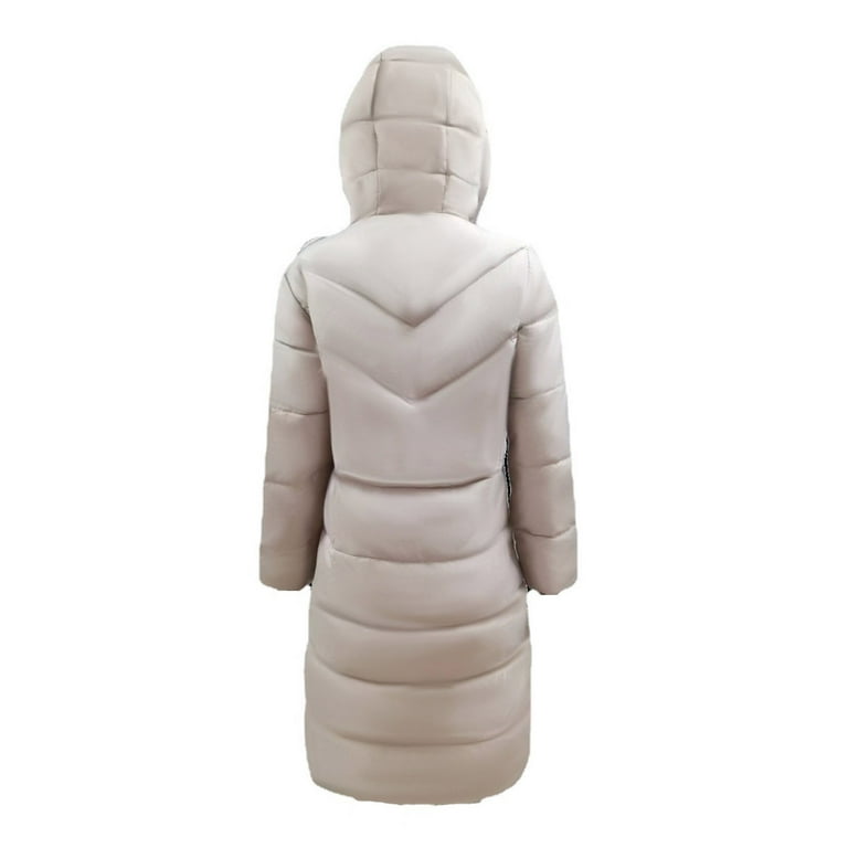OGLCCG Women's Winter Puffer Coat Thicken Warm Quilted Hooded Down Jacket  Slim Long Cotton-padded Parka Jackets Outerwear With Pockets 