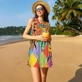 thumbnail image 3 of Disketp Dancing African Womans para Vestido sin Mangas para Mujeres, Vestidos de Verano para Mujeres, Casual y Holgado para la Playa, 3 of 7