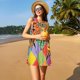 thumbnail image 3 of Fotbe Dancing African Womans Vestido de Verano sin Mangas para Mujer – Vestido Midi Línea A, Estilo Camiseta Floral, Vestido Playero Casual y Fluido, 3 of 7