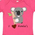 thumbnail image 4 of Inktastic I heart Koalas Boys or Girls Baby Bodysuit, 4 of 5