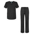 thumbnail image 1 of Adar Universal Unisex Scrub Set - Unisex V-Neck Scrub Top & Tapered Drawstring Scrub Pants, 1 of 7