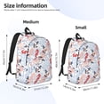 thumbnail image 2 of Yiaed Sea Horse And Corals Print Print Laptop Backpack Travel Canvas Backpack Vintage Aesthetic Backpack for School Knapsack Backpack Backpack for School-, 2 of 5