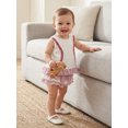 thumbnail image 5 of BemeyourBBs Newborn Baby Girls Baseball Outfit Infant Baby Girl Summer Clothes Cute Ruffle Baseball Embroidery Tank Tops with Ruffle Skirt Shorts Set, 5 of 9