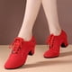 thumbnail image 2 of Zapatillas de deporte para mujer, zapatos de baile latino, salón de baile, suela suave, tela, Tango, Jazz, Salsa, zapatos de baile de tacón medio, baile antideslizante para mujer, 2 of 5