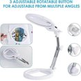 thumbnail image 2 of Large Desktop Magnifier,2X 6X Folding and Manual Table,Portable LED Lighted Magnifier Lamp with Stand, 2 of 5