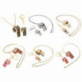 thumbnail image 4 of 2-Piece Rhinestoned Whistle Keychain and Necklace Set with Zinc Alloy Construction 6 Stylish Color Option for Daily Use, 4 of 10