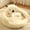 A/Beige, variant on saidjrlf Cat Beds Round Donut Cat and Dog Cushion Bed,Cute Alpaca Shape Cat Nest, Washable Pet Bed for Puppy and Kitten with Slip-Resistant Bottom