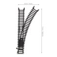 thumbnail image 2 of LEEYNEER Train Tracks 1Pair Electric Model Train Set Building Set Block Toy Train Expansion Accessories Black, 2 of 6