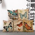thumbnail image 5 of Ropa Cuadrada De Mariposa Tiro Almohada Caso Para Sofá BLESIY Cojín, 5 of 5