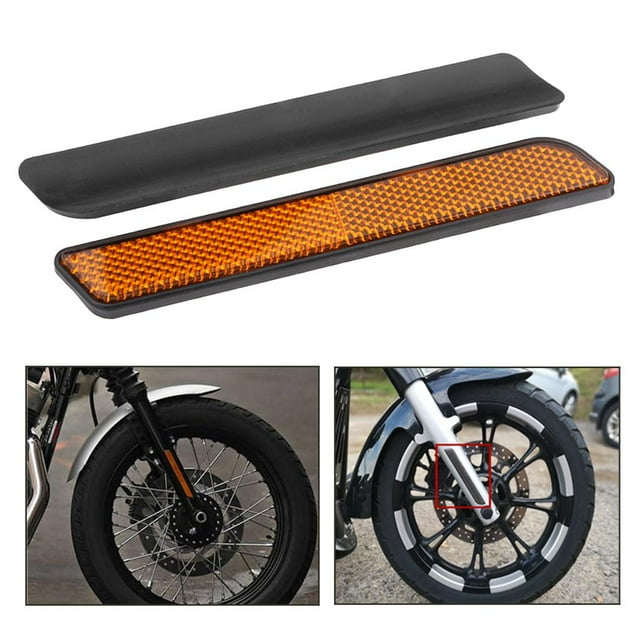 Motorbike Front Fork Leg Reflector Warning for Yellow