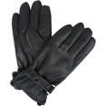 thumbnail image 1 of Kaleem Adjustable Snap Touch Screen Compatible Driving Faux Leather Gloves, 1 of 1