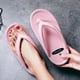thumbnail image 4 of Chanclas de punta abierta para mujer, playa, piscina, fiesta, zapatillas casuales, sandalias planas de PVC antideslizantes 1 par Yuarrent AP1245-11, 4 of 7