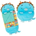 thumbnail image 3 of Happy Nappers: Pillow & Sleepy Sack: Medium - Triceratops Timmy - 54 x 20", 2-In-1: Plush Dinosaur Opens Into Sleeping Bag, Soft, Play & Nap, Kids 3+, 3 of 11