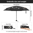 thumbnail image 3 of JSTEL Cute Skull Pumpkin Star Folding Umbrella for Rain Sun Travel Mini Lightweight Compact Umbrellas, 3 of 5