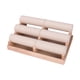 thumbnail image 2 of Organizador de joyas con soporte para pulseras y brazaletes, elegante decoración para relojes. Beige, 2 of 9