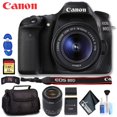 thumbnail image 1 of Canon EOS 80D DSLR Camera with 18-55mm Lens (Intl Model) Deluxe Bundle, 1 of 6