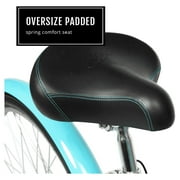 26 Hyper Bicycles Commute Bike with Basket, Adults 13+ Years, Neon Teal