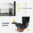 thumbnail image 3 of Ecojoy Rotisserie Grill Roaster, 132lbs Charcoal Grill Stainless Pig Lamb Spit Roaster Outdoor BBQ Grill with 25W Motor, Wind Baffle and Hand Crank, Black, 3 of 10