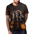 thumbnail image 3 of Men's Halloween T-Shirts 3D Skull Print Short Sleeve T-Shirt Casual Round Neck Novelty Street Fashion Shirts, 3 of 7