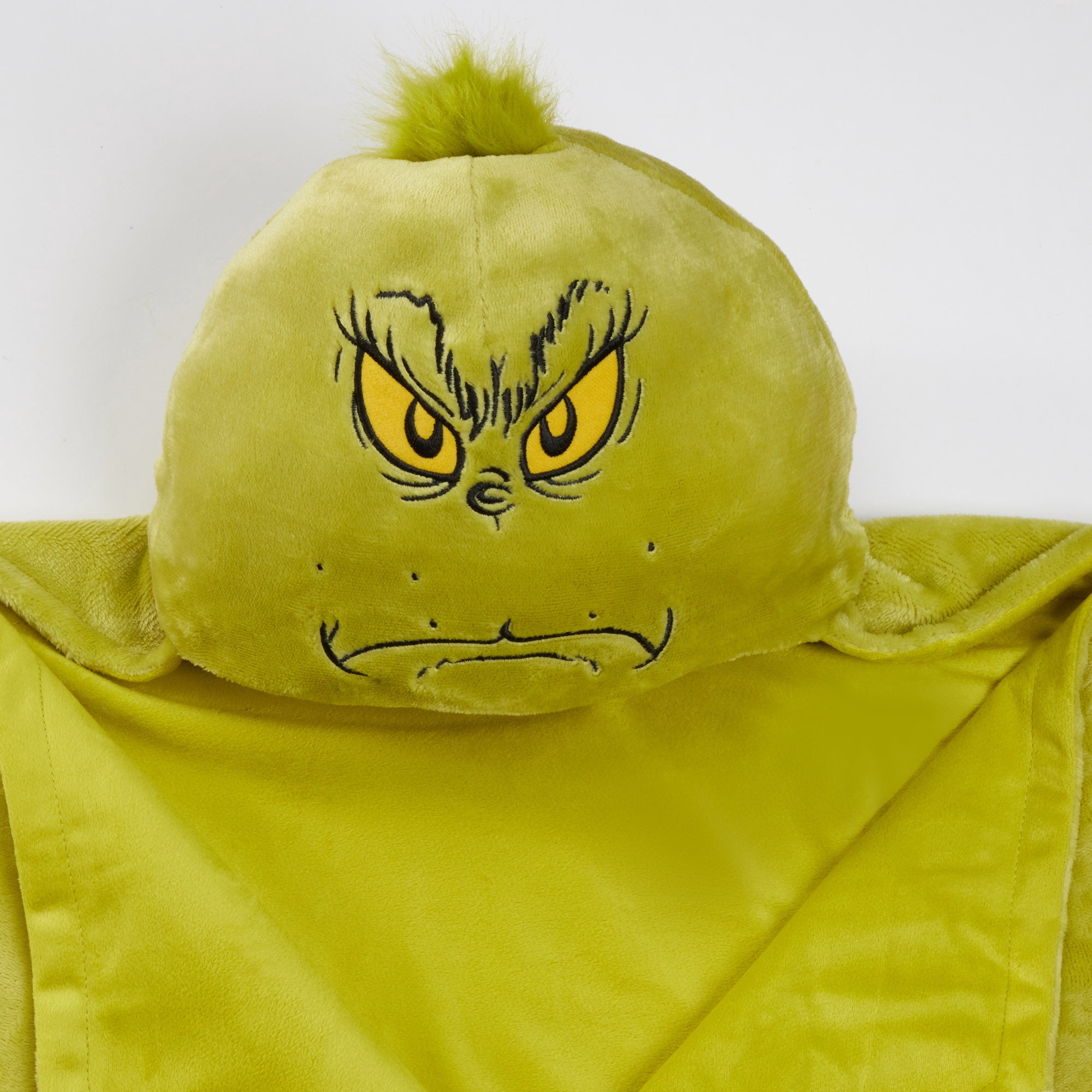 Grinch Kids Holiday Character Hooded Throw, 40” x 50”