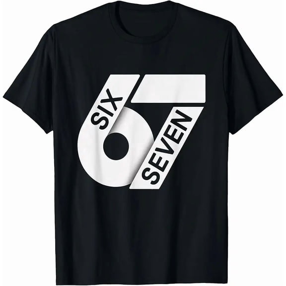 Fun Six Seven 6 7 Meme Design T-Shirt
