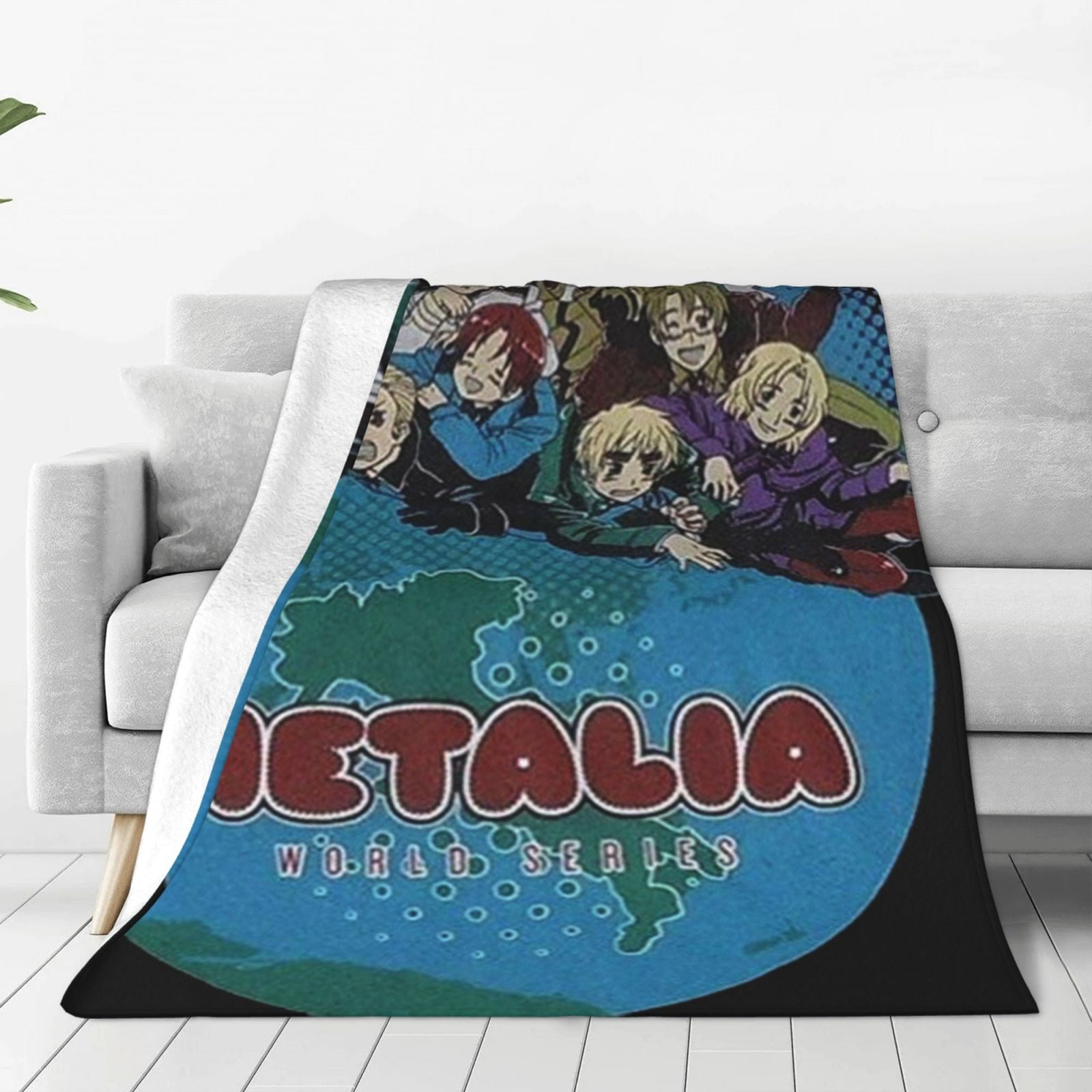 Hetalia World Series Crew Flannel Blanket Funny Ultra-Soft Micro Warm Throw Blanket Fleece Blanket Interesting Gift 50"X40"