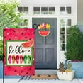 thumbnail image 3 of Summer Watermelon Garden Flag 12x18 Vertical Double Sided Colorful Slippers Holiday Outside Decorations Burlap Yard Flag BW334, 3 of 6