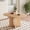 Natural, variant on Euroco 41.3in-57.3in Extendable Round Dining Table for 4,Modern Oval Kitchen Table with Removable Leaf,Wood Base for Kitchen Living Room,Natural