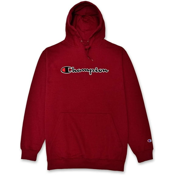 Champion Big & Tall Sweatshirt For Men Embroidered Pullover Hoodies Burgundy 3X