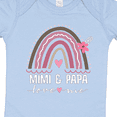 thumbnail image 4 of Inktastic Mimi and Papa Love Me Rainbow Girls Baby Bodysuit, 4 of 5